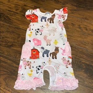 Infant Farm Animals Romper